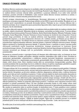 Vabilo Drago Šumnik - Luka 3